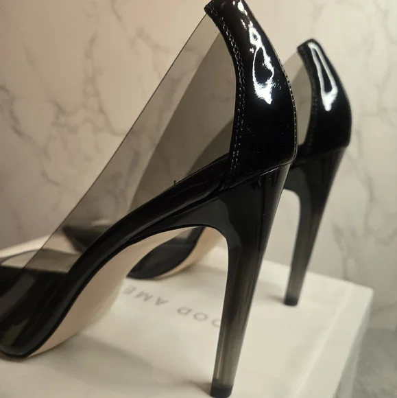 Good American Cinder-F*cking-Rella Pumps in Light Smoke - Picture 3 of 5